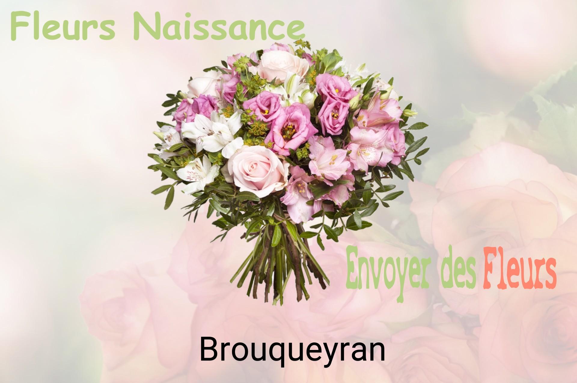 Bouquet de fleurs de naissance livré à Brouqueyran
